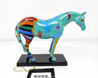 Trail of Painted Ponies Spirit War Pony 1462 Ceramic Figurine 1E/1229 Item No. 1462 w/ Box - Retired
