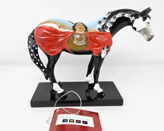 Trail of Painted Ponies Crazy Horse #12264 CJ Wells 1E/0103 - Resin with Box - LOW NUMBER!