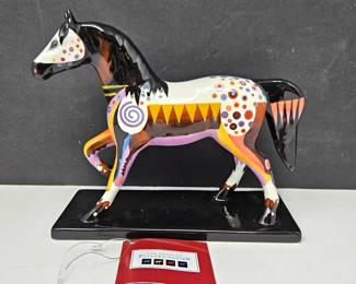  Trail of Painted Ponies Prairie Horizon 12261 Ceramic Figurine 2E/0,584 Bob Coonts w/ Original Box - Retired