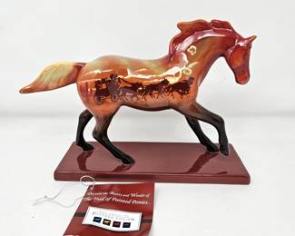  Stagecoach Pony #12273 1E/0087 Retired Ceramic Trail of Painted Ponies w/ Box - LOW NUMBER