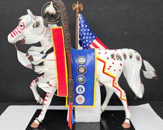Trail of Painted Ponies 12267 “Trail of Honor” 1E/0053 Retired 2010 w/ OG Box - Low Number!