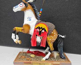  Trail of Painted Ponies Retired War Cry 4018360 Figurine 1E/655 w/ Original Box