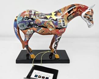 Trail of Painted Ponies Route 66 Horse #1460 1E/0659 Retired w/ Box - Ceramic. w/ One Ear Broken Off