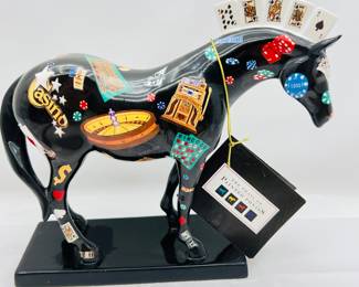 Trail of Painted Ponies “Five Card Stud” 1459 Ceramic Figurine 1E/5289 w/ Tag