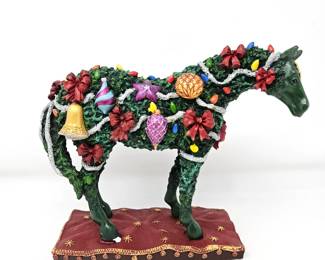The Trail of Painted Ponies Deck the Halls Item No. 12216 1E/5820 Ceramic Figurine w/ Box