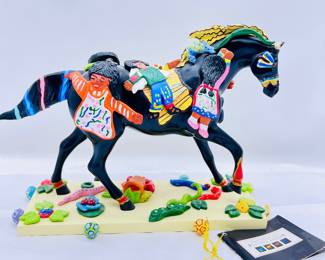  The Trail of Painted Ponies “Children of the Garden” 1E/6862 - Retired- Resin Figurine w/ Tag