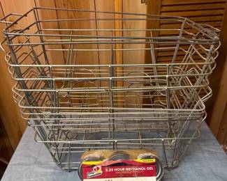 10 Chafing Wire Racks and 6Pack New Fuel Cans