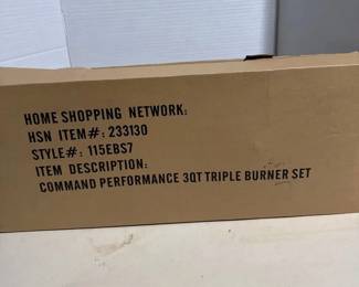 3 Burner Electric Hot Plate, Home Shopping Network, New In Box