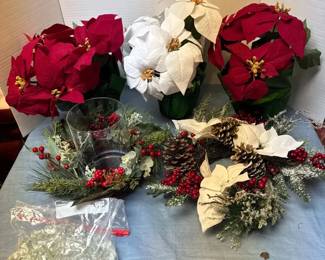 Christmas Flowers And Wreaths Assortment