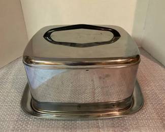 Lincoln Beauty Ware Vintage Cake Taker Chrome Finish