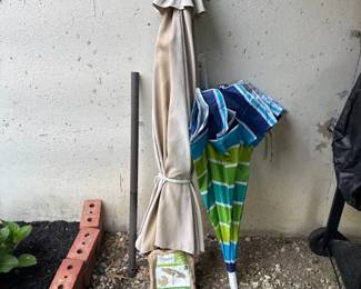 Assorted Beach And Patio Umbrellas