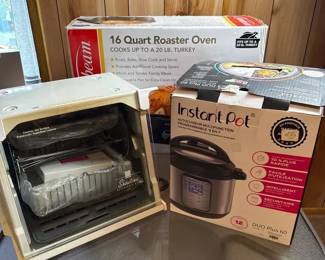 InstaPot, Sunbeam 16 qt Electric Roaster, Showtime Rotisserie BBQ