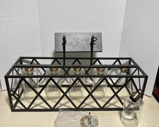 Kichler Solander 5Light Linear Chandelier, Rubbed Bronze