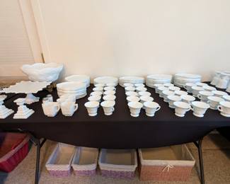 Vintage milk glass collection 