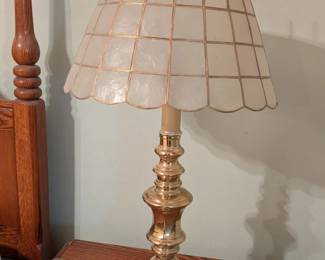 Vintage shell lamp shade 
