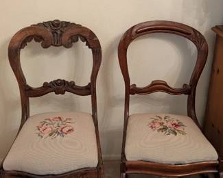 Crossstitch antique chairs
