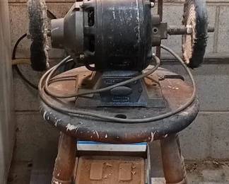 Buffalo 8 Bench Grinder With Stand And Packard Bench Buffer