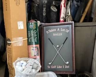 Golf Mystery Lot Clubs, Balls And More
