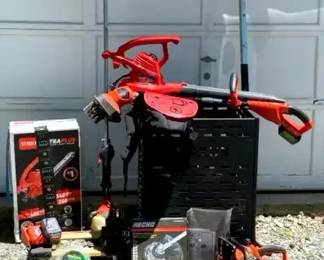 Pole saw, Toro Leaf Blower, Black Decker Chainsaw wBattery, Blake Decker Gas Weedeater