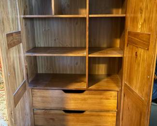 Inside of armoire
