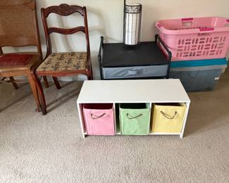 Cabinet with bins