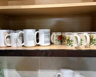 Personalized mugs and mugs that go with pitcher