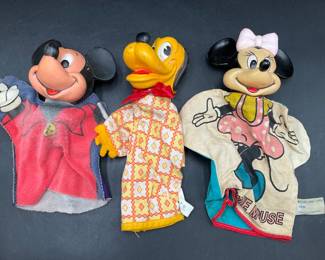 Disney Rubber Head Hand Puppets