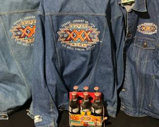 Super Bowl XXX 1996 Starter Jackets  Matching Coca Cola Pack