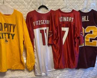 Fitzgerald, Leinart Jerseys And Two ASU Shirts