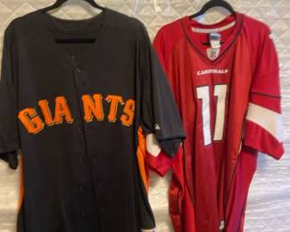 Larry Fitzgerald Number 11 NFL Jersey And A Personalized Giants Jersey