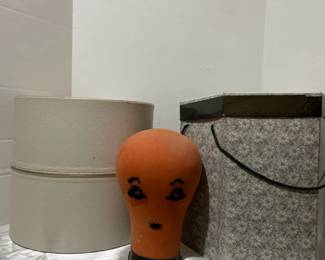 Cloth Mannequin Head, Carrying Cases  Assorted Heads  Wigs
