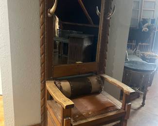 Cow hide chair $950.