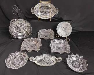 Vintage Cut Glass Candy Dishes