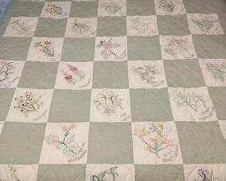 Hand Stitched....machine Quilted Quilt