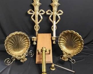 Brass Candle Sconces