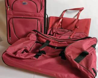 Cherry Red Luggage Set