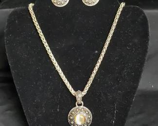 Costume Necklace And Earring Set