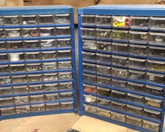 Metal Blue Multi Drawer Storage Cabinets