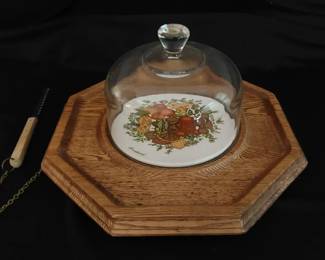 Vintage Goodwood Teak Spice Of Life Cheese Board Serving Platter