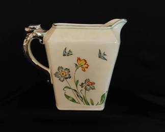 Harker Pitcher With Silver Cluster Handle