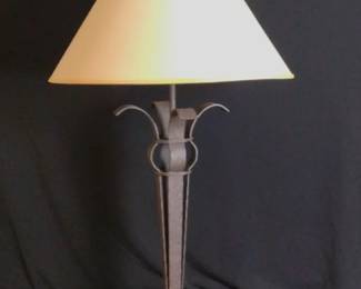Pacific Coast Hammered Steel Table Lamp
