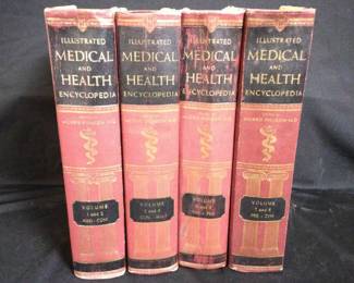 Vintage Illustrated Medical And Health Encyclopedias