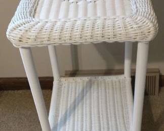 Wicker Square Bed Side Table