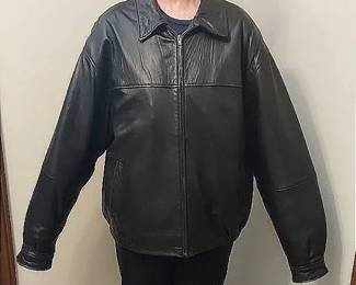 Boston Harbour Outdoorwear Leather Bomber Jacket