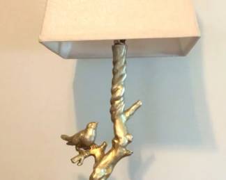005 MCM Silver Resin Lamp