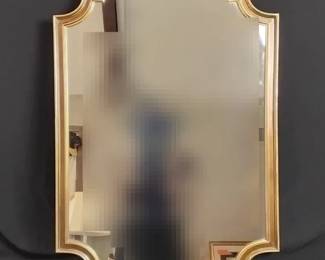 Scalloped Gold Mirror