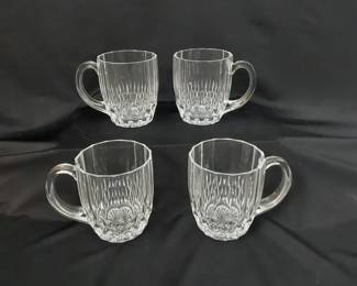 Vintage Crystal Bretagne Mug Set