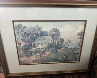 CURRIER IVES PRINT II