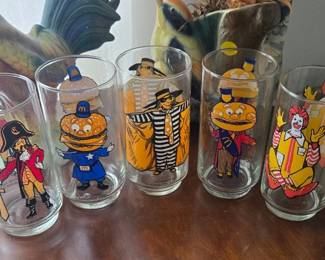 1977 McDonalds drinking glasses