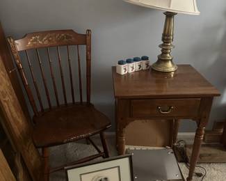 FURNITURE ROCKER ETHAN ALLEN NIGHT STAND